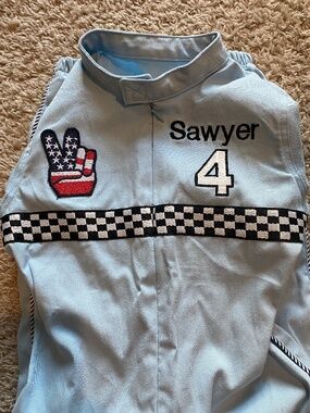 Race car costume or birthday outfit size 4T